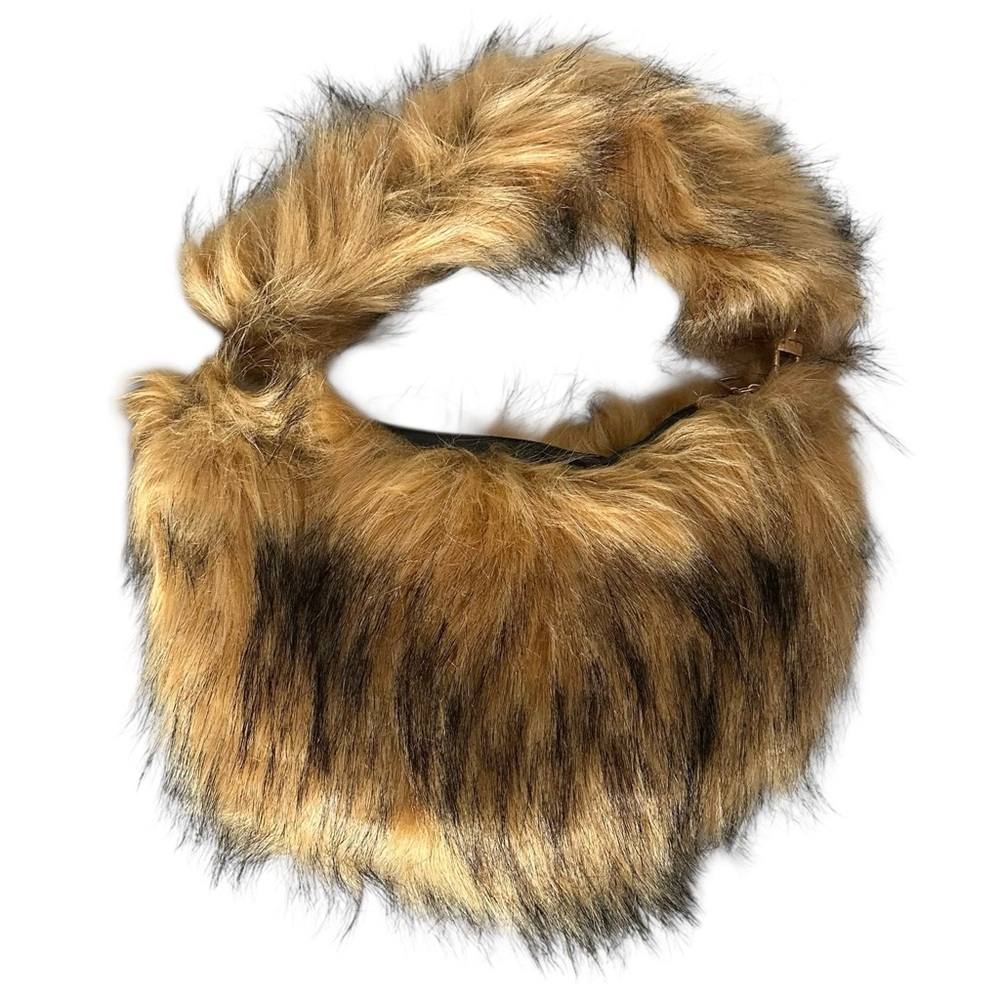 Club Exx Shoulder 13x7 Love Texts Faux Fur Bag Purse